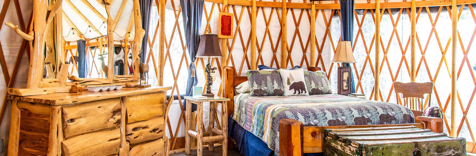 Yurtsville yurt vacation rental airbnb vrbo close to Glacier National Park